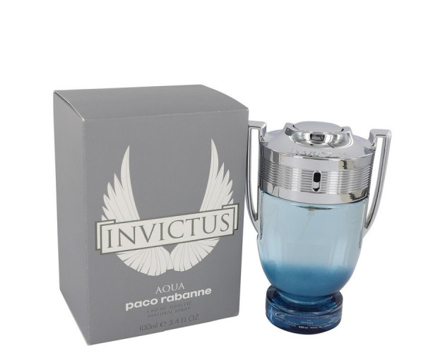 Invictus Aqua by Paco Rabanne Eau De Toilette Spray 3.4 oz for Men